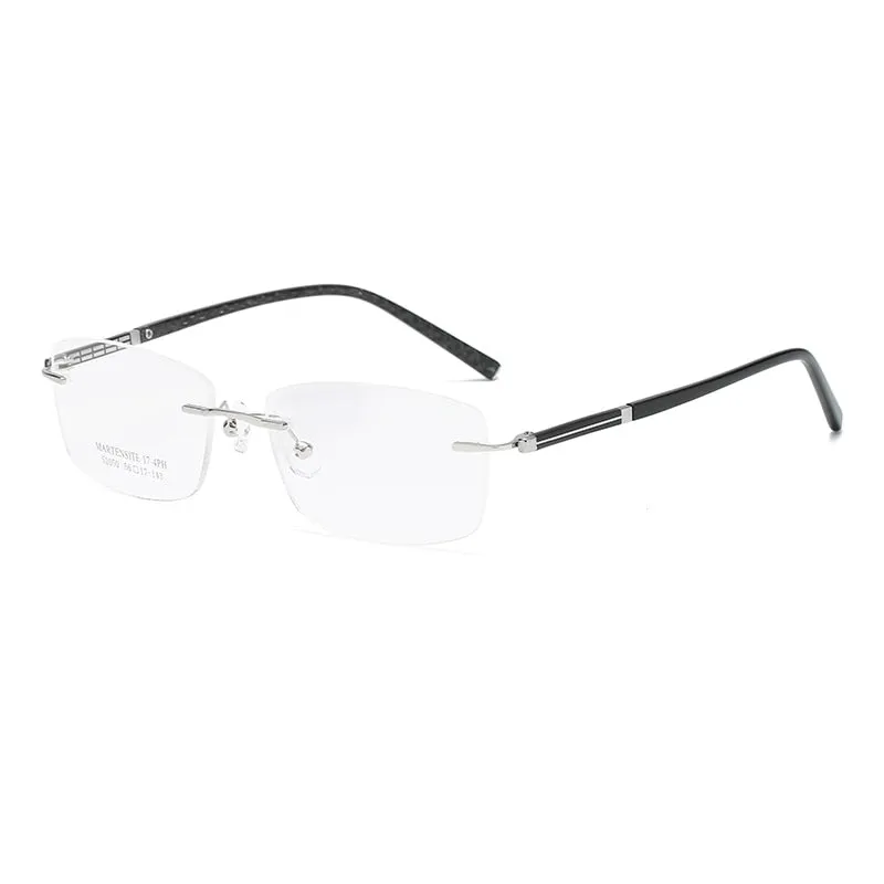 Zirosat 52050 Men's Eyeglasses Square Rimless