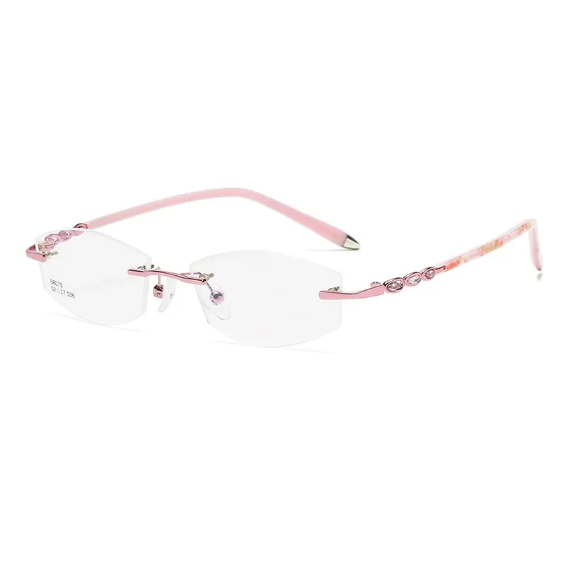 Zirosat 58075 Women's Eyeglasses Rimless Clear Eyewear Frame