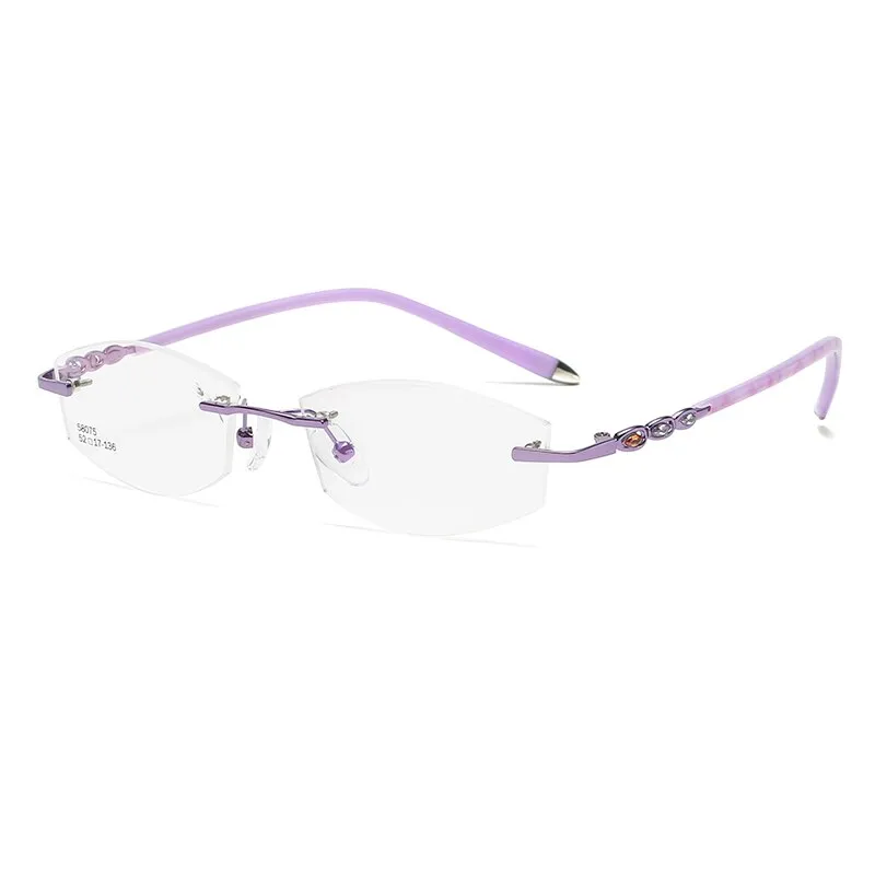 Zirosat 58075 Women's Eyeglasses Rimless Clear Eyewear Frame