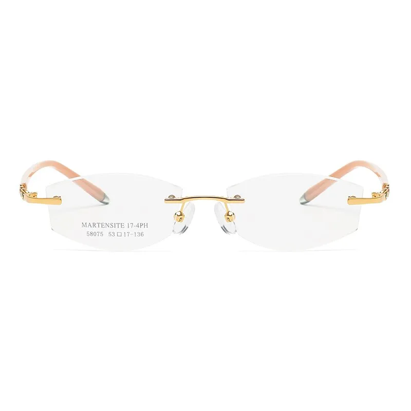 Zirosat 58075 Women's Eyeglasses Rimless Clear Eyewear Frame