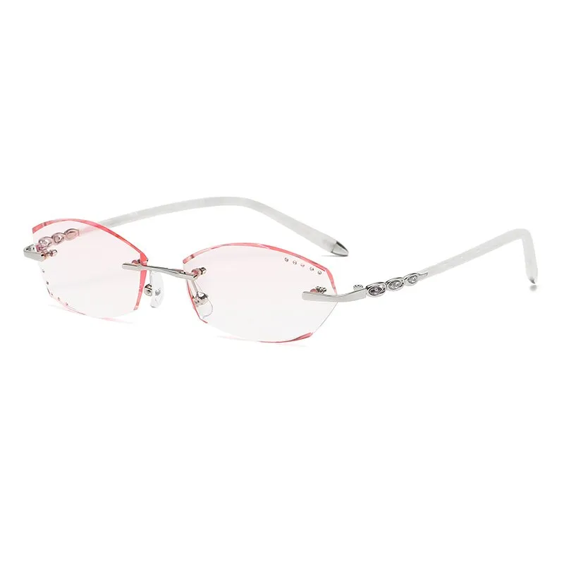 Zirosat 58075 Women's Eyeglasses Rimless Clear Eyewear Frame