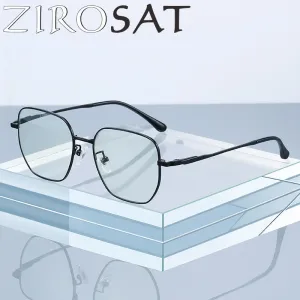 Zirosat Men's Full Rim Square Tr 90 Titanium Eyeglasses St6209