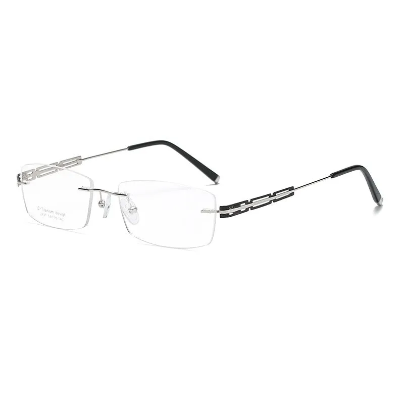 Zirosat Unisex Titanium Rimless Eyewear 2937