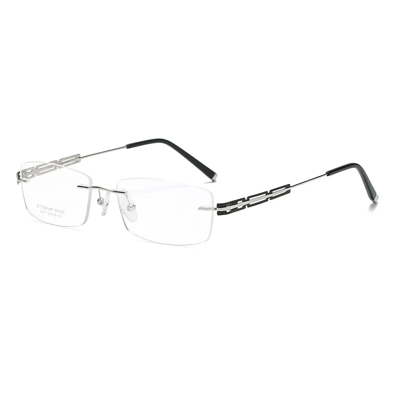 Zirosat Unisex Titanium Rimless Eyewear 2937