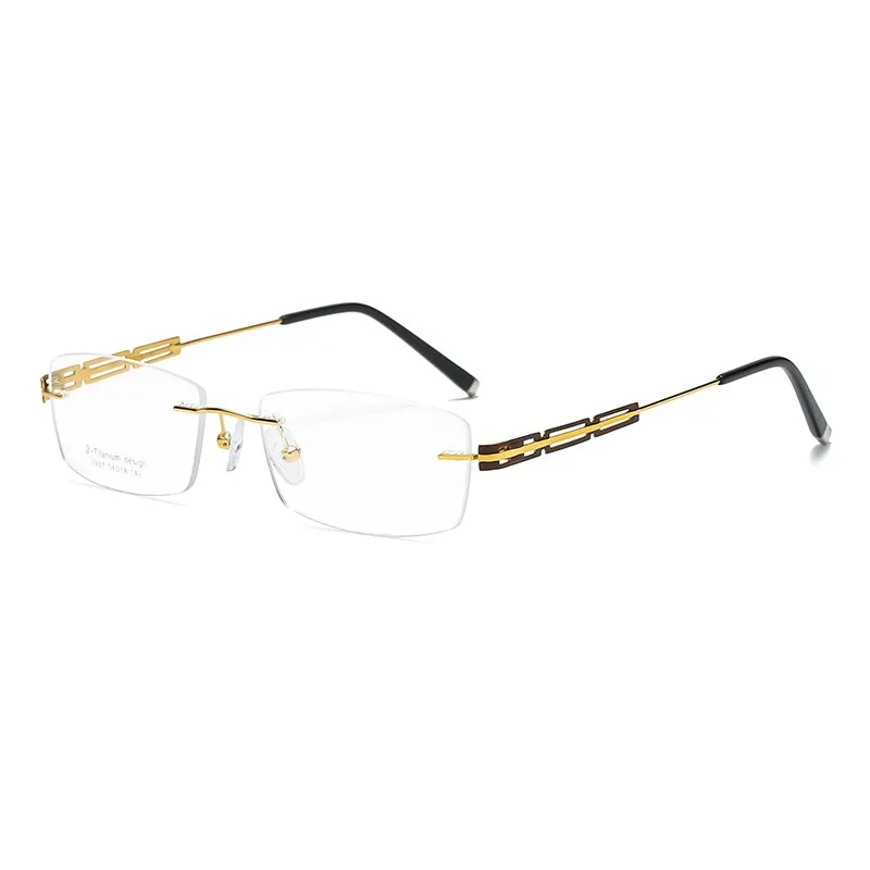 Zirosat Unisex Titanium Rimless Eyewear 2937